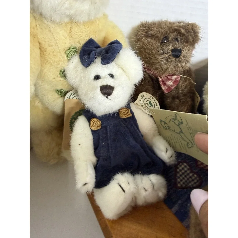 Boyds Bears Bearwear Plush Lot w/ Tags‎ Quilt Patch Archive Collection